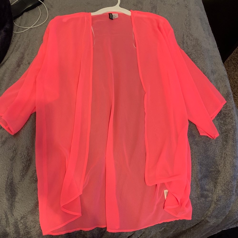 Pink cardigan